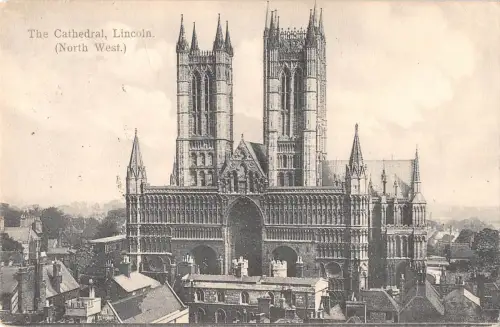 uk38490 the cathedral lincoln real photo uk lot 17 uk