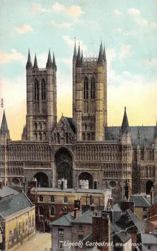 uk38489 west front lincoln cathedral uk lot 17 uk
