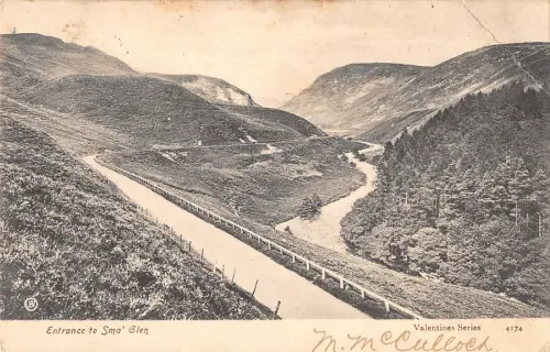 uk38505 entry to sma glen scotland real photo uk lot 17 uk