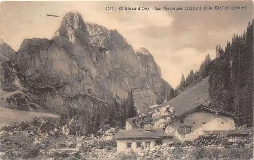 br106960 chateau d oex la pierreuse et le biollet schweiz