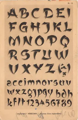 us7523 alphabet hebechin China Japan Buchstaben