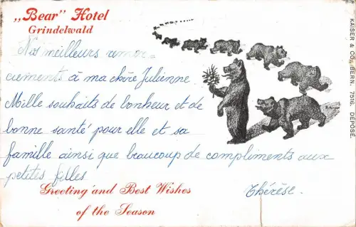 BR56993 Bärenhotel Grindelwald Bär unsere Schweiz