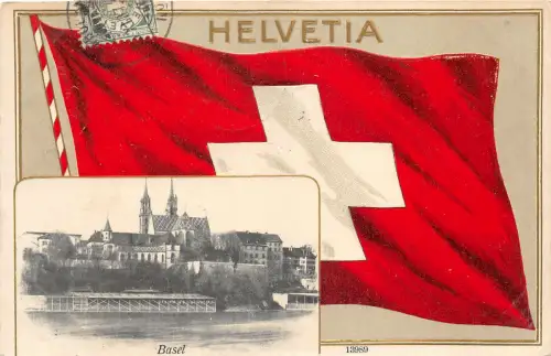 Lot220 Schweiz Flagge Basel Basel geprägt