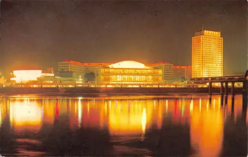 BR66047 Royal Festival Hall and the Shell Center London UK 14x9cm