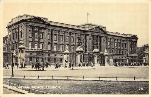BF34236 buckhingahm palace london uk front/back scan