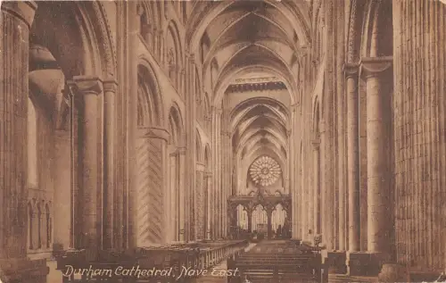 uk39162 durham cathedral nave east real photo uk lot 20 uk