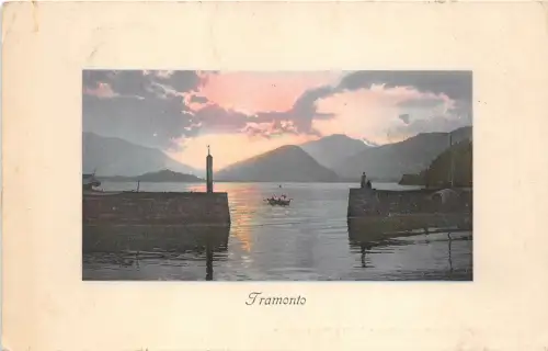 Lot 35 Schweiz Tramonto Bootslandschaft