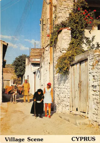 Lot 8 Zypern Dorfszene Eselsorten Folklore Folklorearten