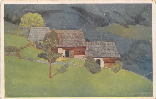 Lot 45 Bella Vichon Alter 15 Jahre Gemälde Postkarte Österreich Kunst