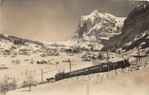 Lot 43 Grindelwald Schweiz Echtfoto Zug Wetterhorn Wengernalpbahn
