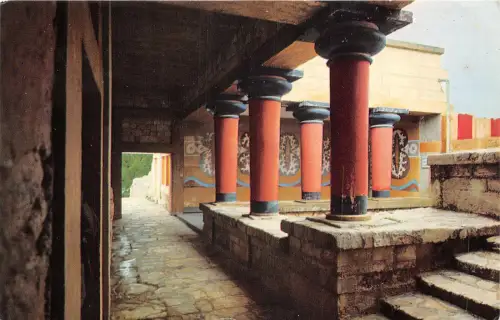 lot 23 knossos royal palace greece olympic airways boeing flugzeug werbung