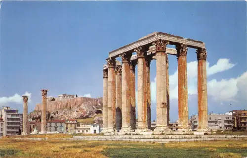 lot 23 athen tempel des jupiter griechenland olympische luftwege boeing flugzeug werbung
