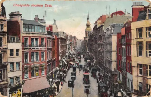 B85658 car voiture cheapside looking east london uk