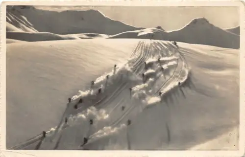 Lot 46 Parsennabfahrt Parsenn Abstieg Schweiz Himmel Echtfoto