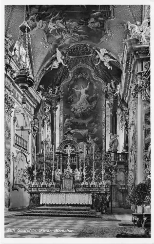 Lot 47 stift einsiedeln kirche hochaltar schweiz Echtfoto
