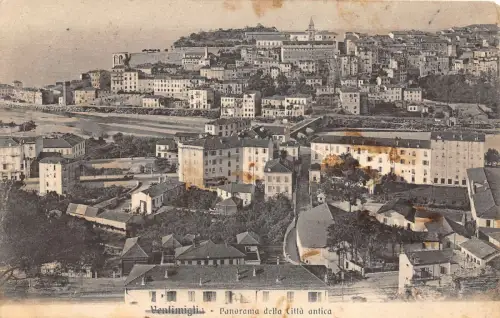 Lot 43 Italien Ventimiglia Panorama der antiken Stadt