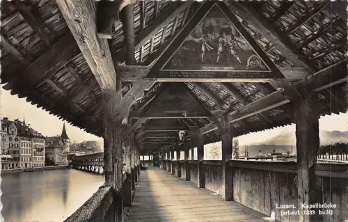 Lot 59 Echtfoto Schweiz Luzern Luzern Kapellbrücke