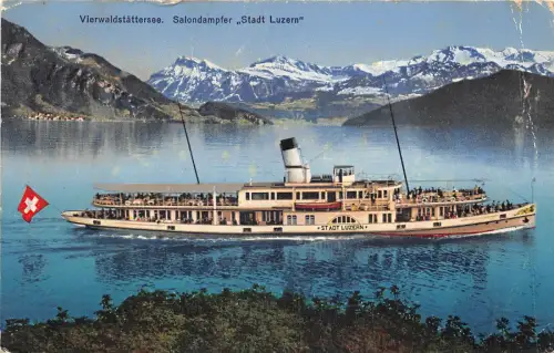 Lot 42 Salondampfer Vierwaldstattersee Schweiz Schiff Stadt Luzern Luzern