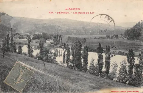 BR56959 L averon Penchot les bords du lot Frankreich