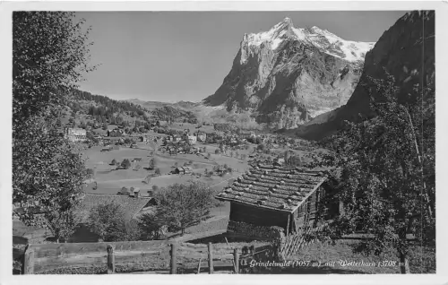 Lot 72 Echtfoto Schweiz Grindelwald mit Wetterhorn