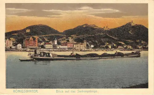 lot 74 königswinter deutschland blick auf das sieben berge boot