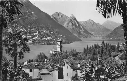 Lot 75 Lugano Schweiz Echtfoto Paradiso e Sfondo di Porlezza