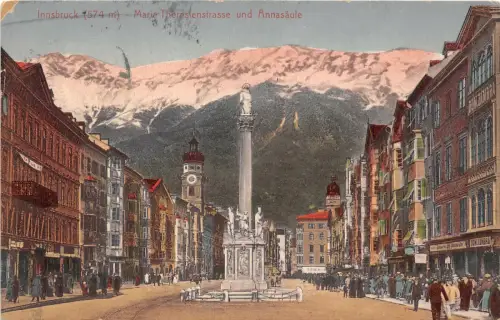 Lot 26 österreich innsbruck maria theresienstraße und anassaule tirol