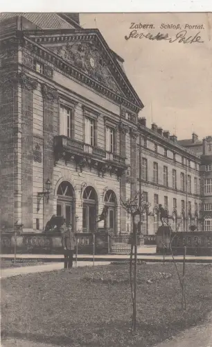 B81234 zabern saverne schloss portat france front/back image