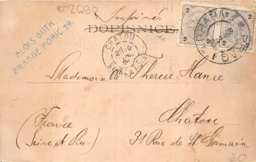 Lot334 pozdrav z prahy prag praha Tschechien