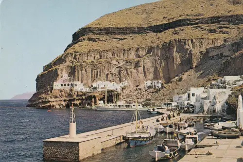 BF26204 Santorin Phira Le Posted Accostage Greece Front/Back Image