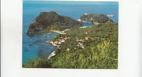 BF30388 corfu paleocastritsa greece front/back image