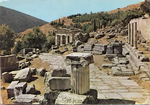 BF15767 delphi the stoa and the tresurry of the a greece france front/back image