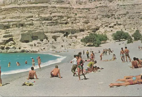 BF25020 matala crete la plage greece front/back image