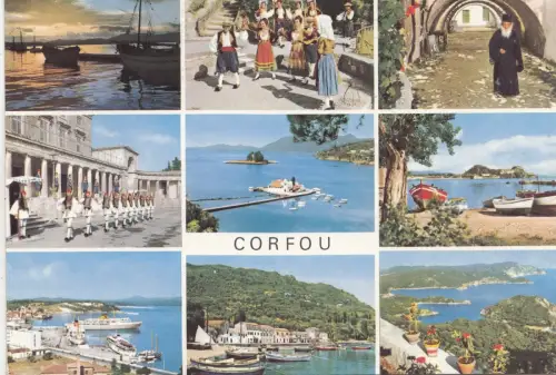 BF25125 Korfu Korfu Griechenland Vorder-/Rückseite Bild