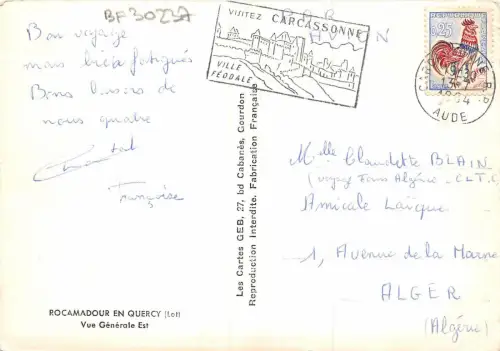 BF30237 rocamadour en quercy lot vue generale est france