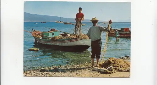 BF30673 Griechenland Peche Fischertypen Vorder-/Rückseitenbild