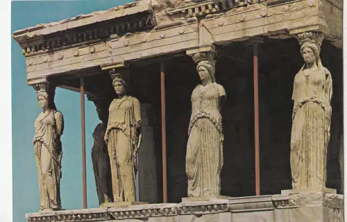BF25117 athenes the caryatides greece front/back image