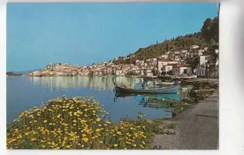BF29704 poros vue pittoresque greece front/back image