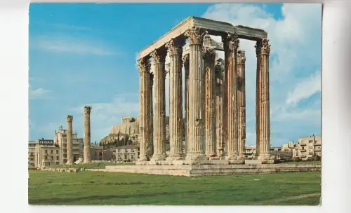 BF26268 athen olympian jupiter s temple greece front/back image