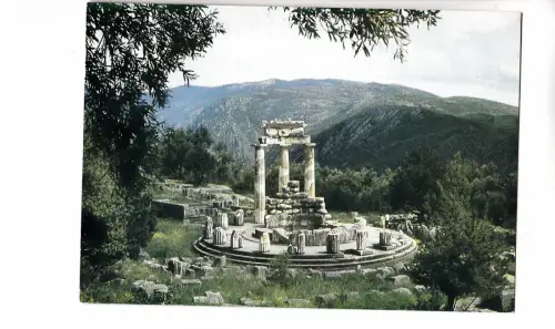 BF16466 delphi the tholos of marmaria greece front/back image