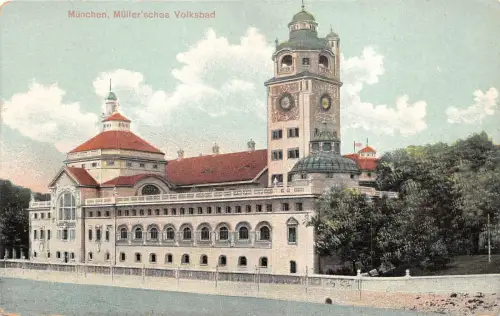B3985 Germany München Müller sches Volksbad Front/Back Scan