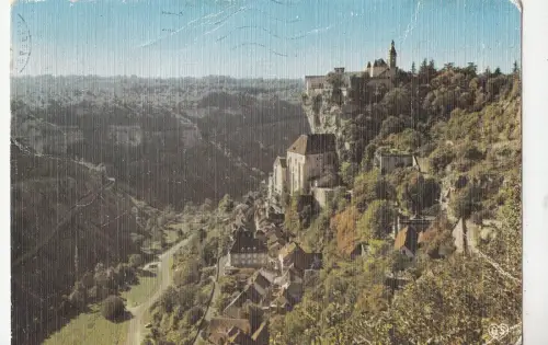 BF20064 rocamadour lot vue generale panoramique prise france front/back image