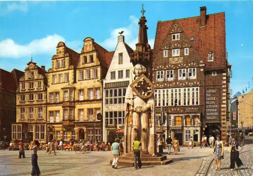 BG12386 Marktplatz mit Roland Bremen Germany