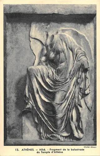 BR45340 nike fragment de la balustrade du temple d athena Athenes greece