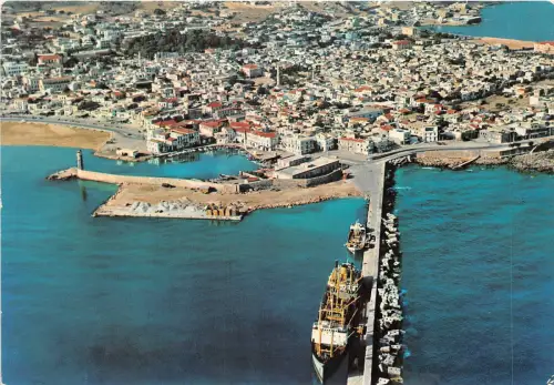 Lot159 Griechenland Kreta Schiff Rethymnon eine Ansicht auf dem Luftweg