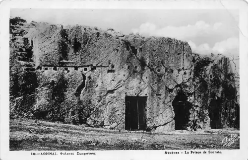 Lot145 Athen Griechenland Echtfoto Sokrates Gefängnis