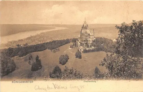 B4254 Germany Königswinter Drachenburg 1904 Front/Back Scan