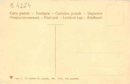 B4254 Germany Königswinter Drachenburg 1904 Front/Back Scan