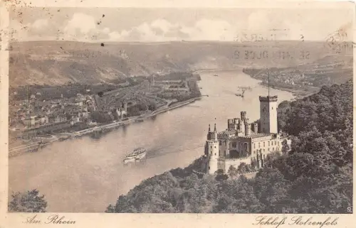 B37508 A Rheim Schloss Stolzenfels Deutschland