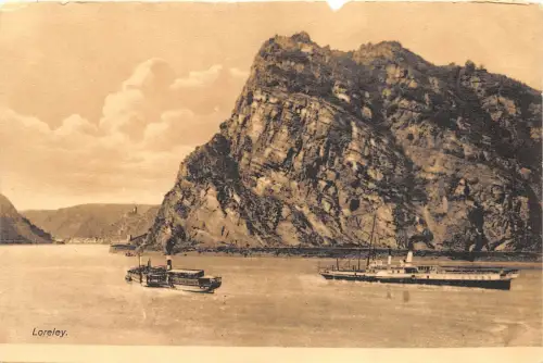 B4724 Deutschland Loreley Schiff Bateaux Front/Back Scan
